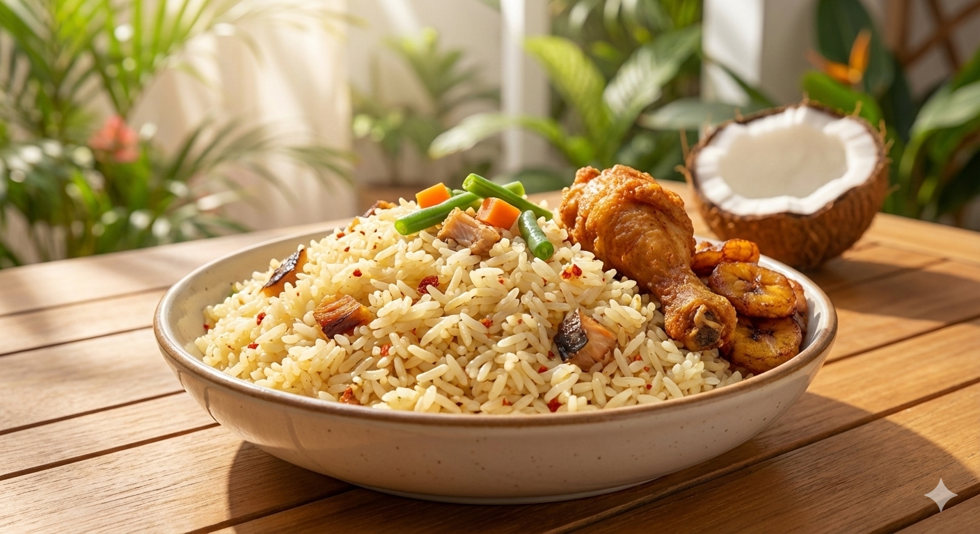 Nigerian Coconut Rice - The Fat First Absorption Method