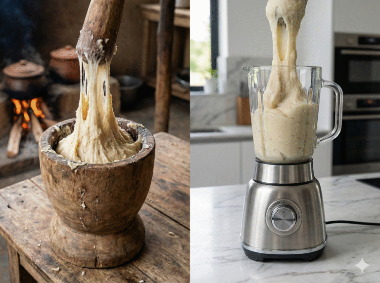 Blender vs Mortar for pounded Yam