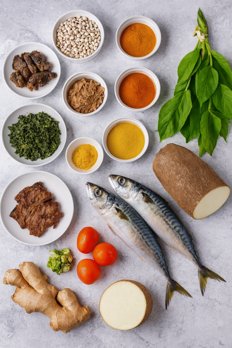 Nigerian spices and cooking ingredients