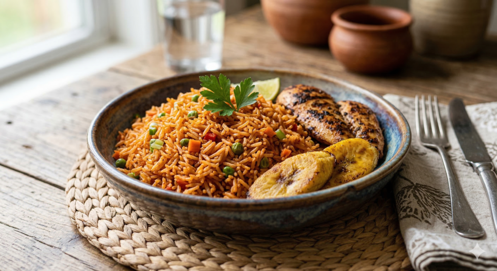 How to Make Oil Free Jollof rice