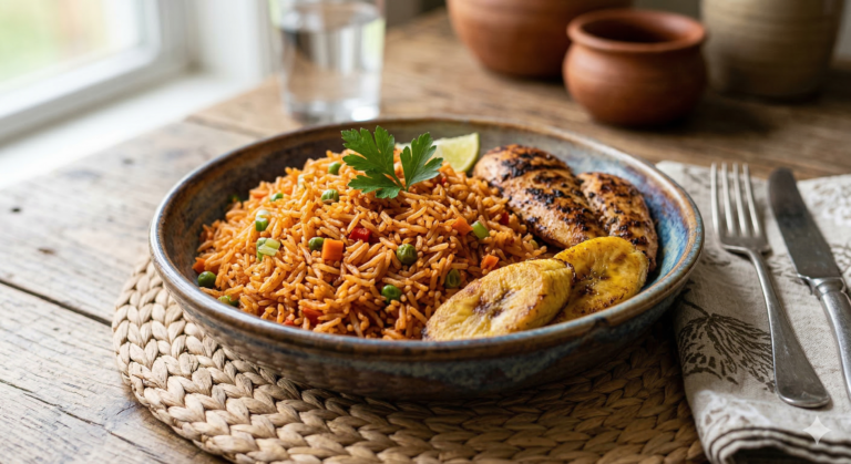 How to Make Oil Free Jollof rice